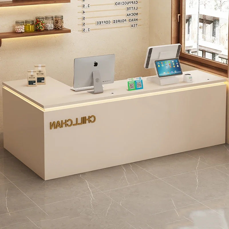 

Luxury Modern Bar Counter Lassic Glamour Unique Simple Reception Desk Salon Senior Mostrador Negocio Commercial Furniture