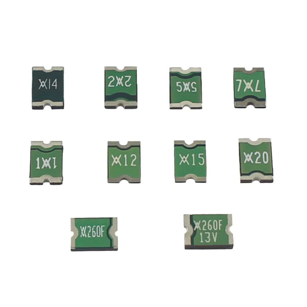 10pcs Resettable Fuse 1812 miniSMDC SMD PPTC Self-recovery 0.14A 0.2A 0.5A 0.75A 1A 1.25A 1.5A 2A 2.6A 6V 8V 13.2V 24V 30V 60V