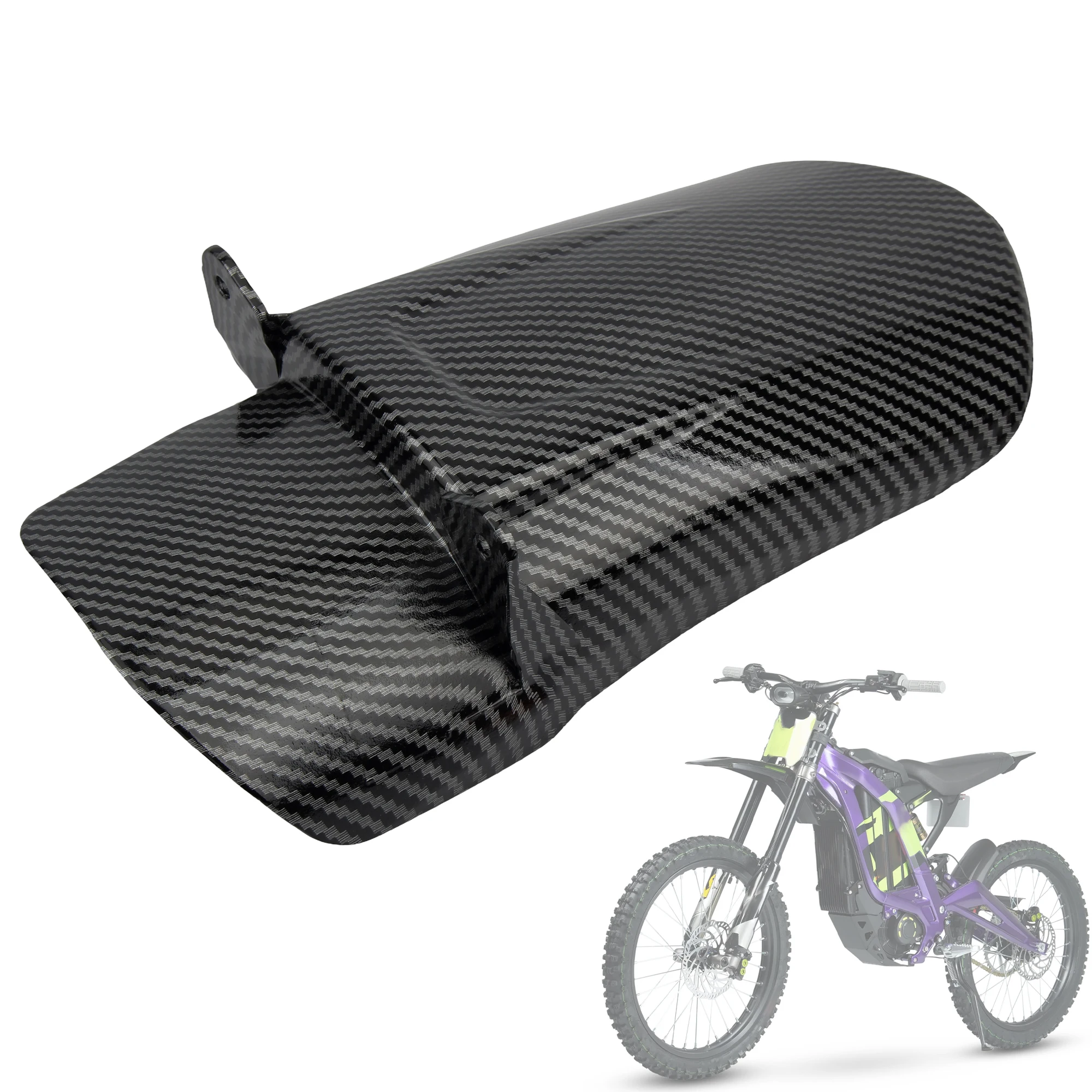 For Surron Parts Motocross Mudguards Rear Fender Carbon Fiber Color Accessories Rear Fender Refit For Sur-Ron Light Bee S X