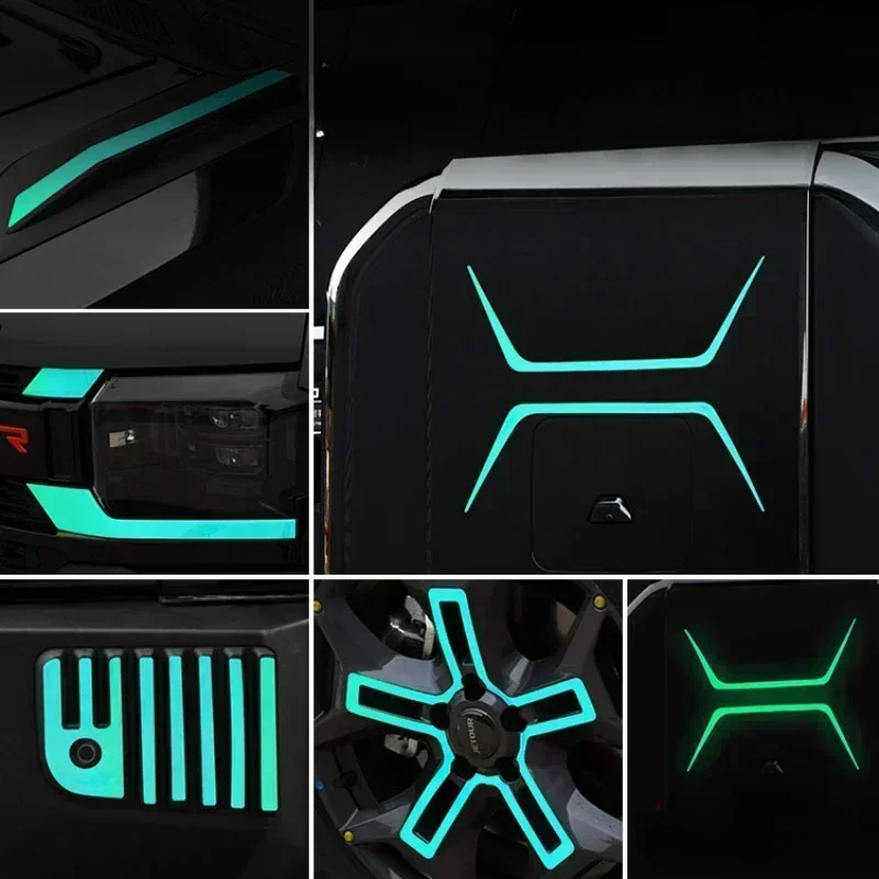 For Jetour Traveler/Shanhai T2 Car Spare Tire Cover Wheel Hub External Stickers Decorate Car Body Products  Auto Accessories