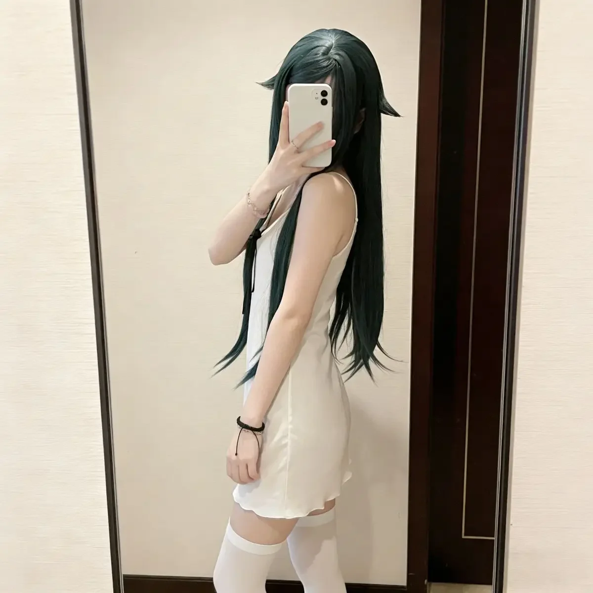 Saya no Uta Cosplay Summer Cute Japanese Style Daily White Sling Dress, Saya Cos Costume Women Anime Outfit