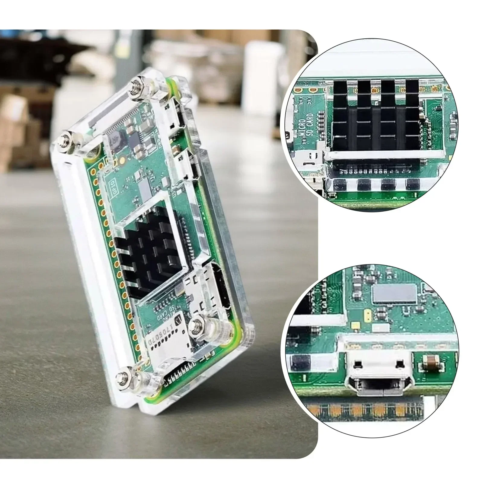 Комплект корпуса для Raspberry Pi Zero 2 Вт с блоком питания корпуса Raspberry Pi Zero 2 Вт