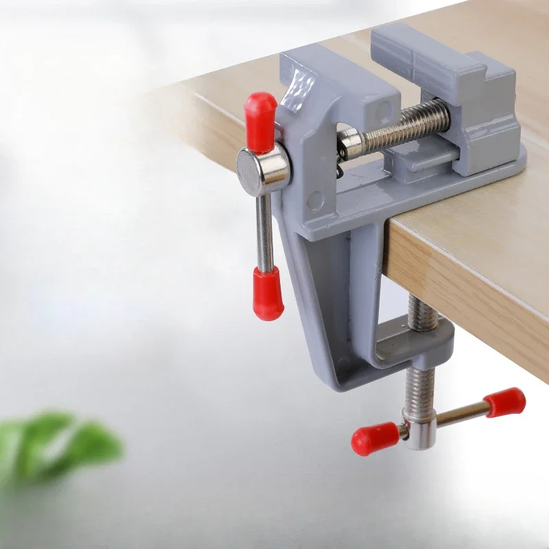 

Table Vise Mini Bench Vise Mini Flat Pliers Mini Aluminum Alloy Bench Vise DIY Fixed Tool