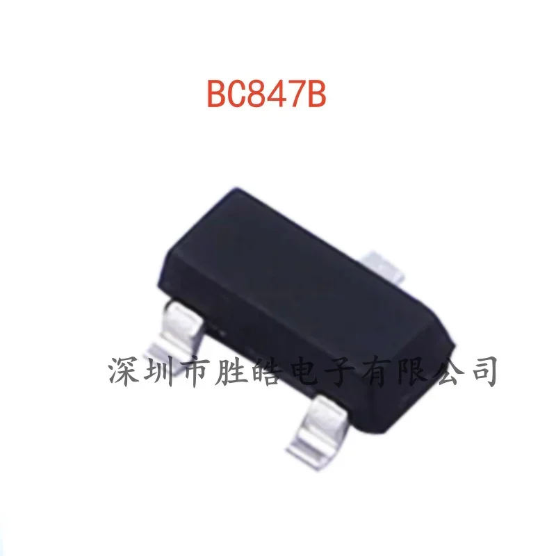 

(3000PCS) NEW BC847B 0.1A/45V Silk Screen 1F Triode SOT-23 BC847B Integrated Circuit