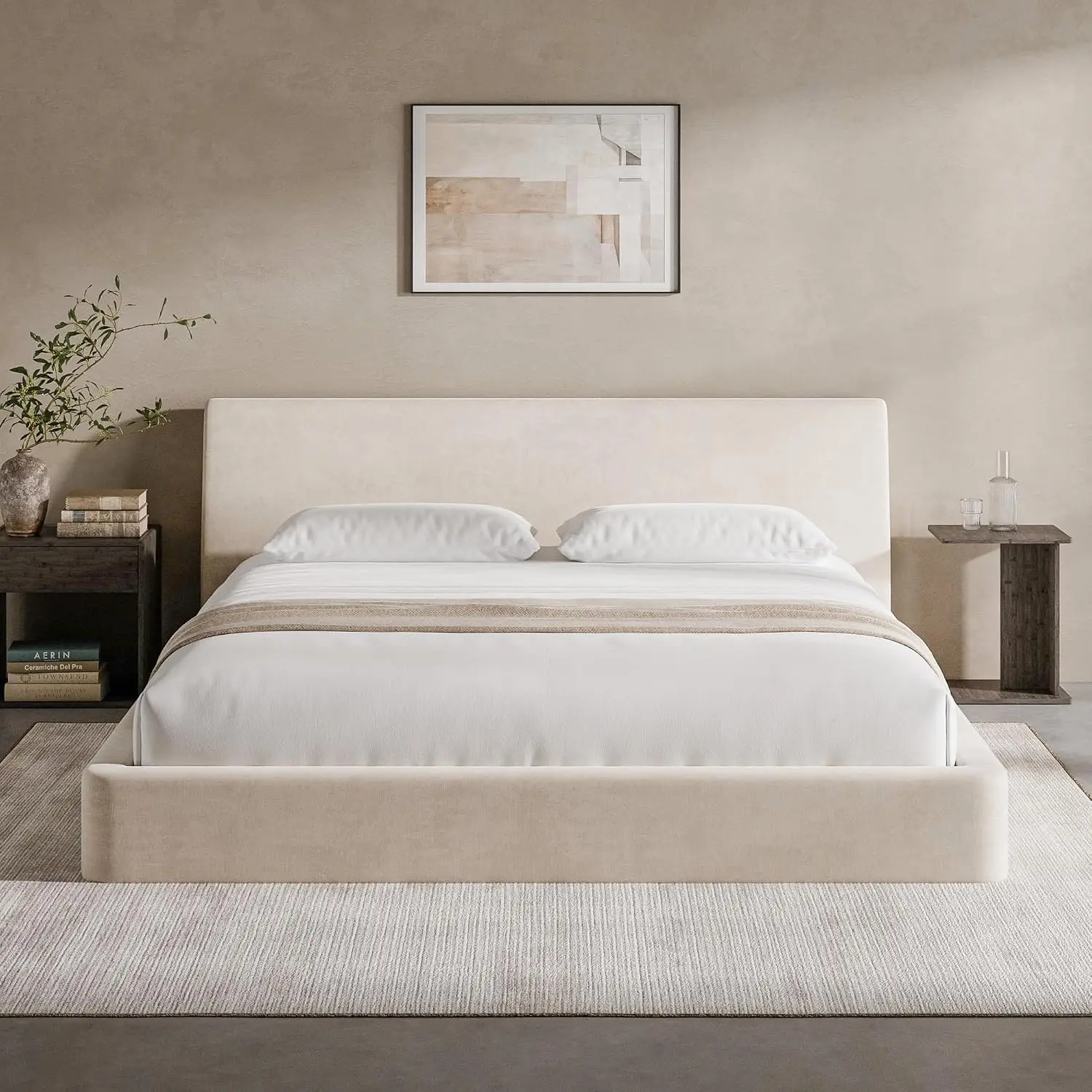 King Upholstered Bed Frame 1