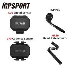 IGPSPORT IGS Speed Sensor Cadence Sensor HR50 Heart Rate Monitor SPD70 CAD70 Computer Sensor Holder Bracket Bike Accessories