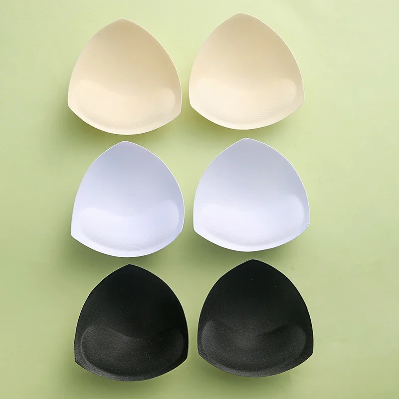 1Pair Pads Sexy Thick Sponge Bra Pads Breast Insert Push Up Bra Enhancer Swimsuit Bikini Padded Removeable Chest Women