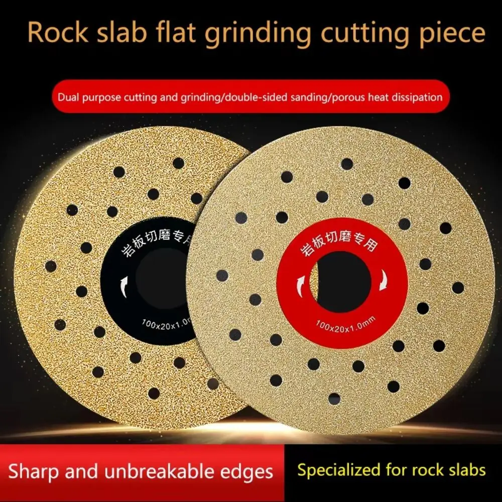 

Diamond Cutting Disc 4 Inch Ultra Thin Rock Slab Grinding Cutting Piece Abrasive Tool for Rock Slab Sawing and Chamfering