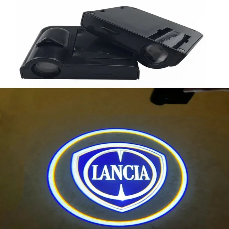 

Wireless LED Shadow Projector Courtesy Step Lights Cars Door Welcome Lights For Lancia Delta Ypsilon Lybra Musa Kappa Voyager