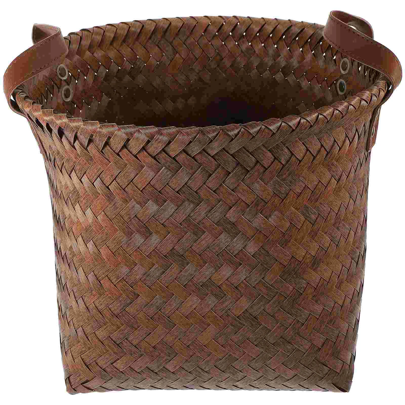 

Sundries Container Hamper Storage Bins Woven Basket Pp Organizer for Toy Baskets