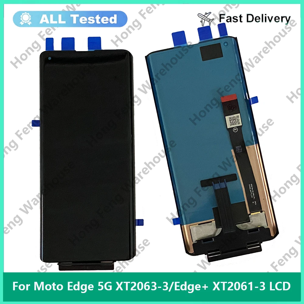 Test Original Display For Motorola Edge Plus Screen XT2061-3 LCD and Touch Screen Digitizer For Moto Edge XT2063-3 Display