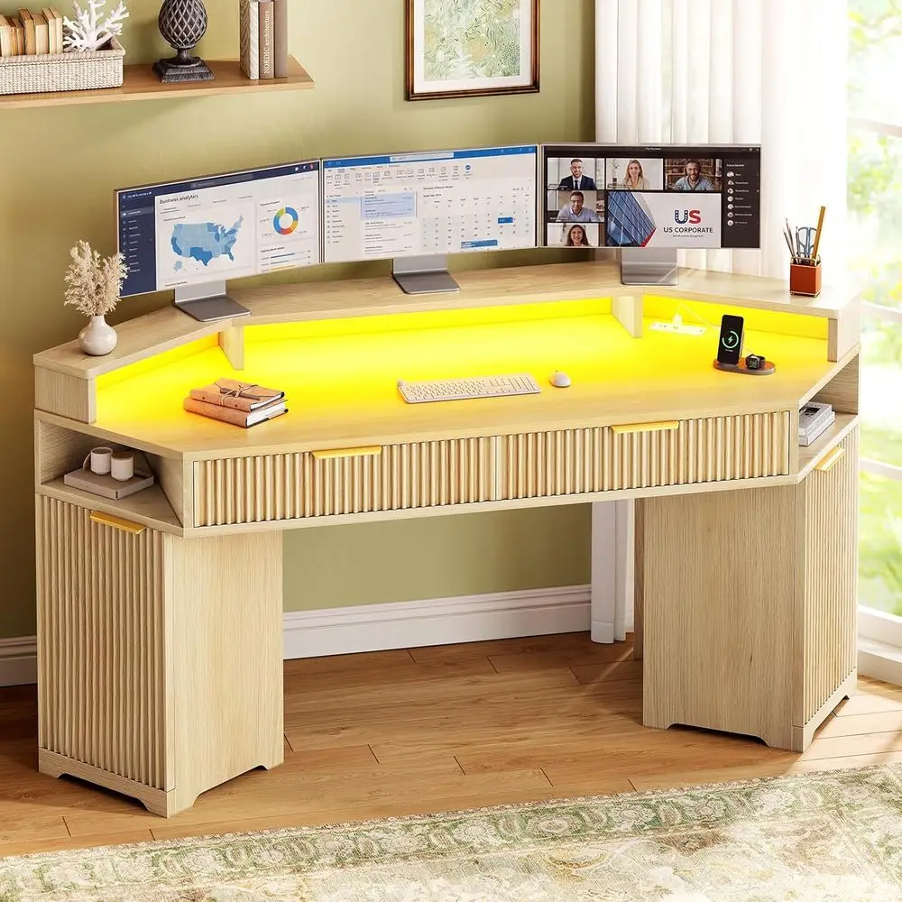 Computer Desk With …