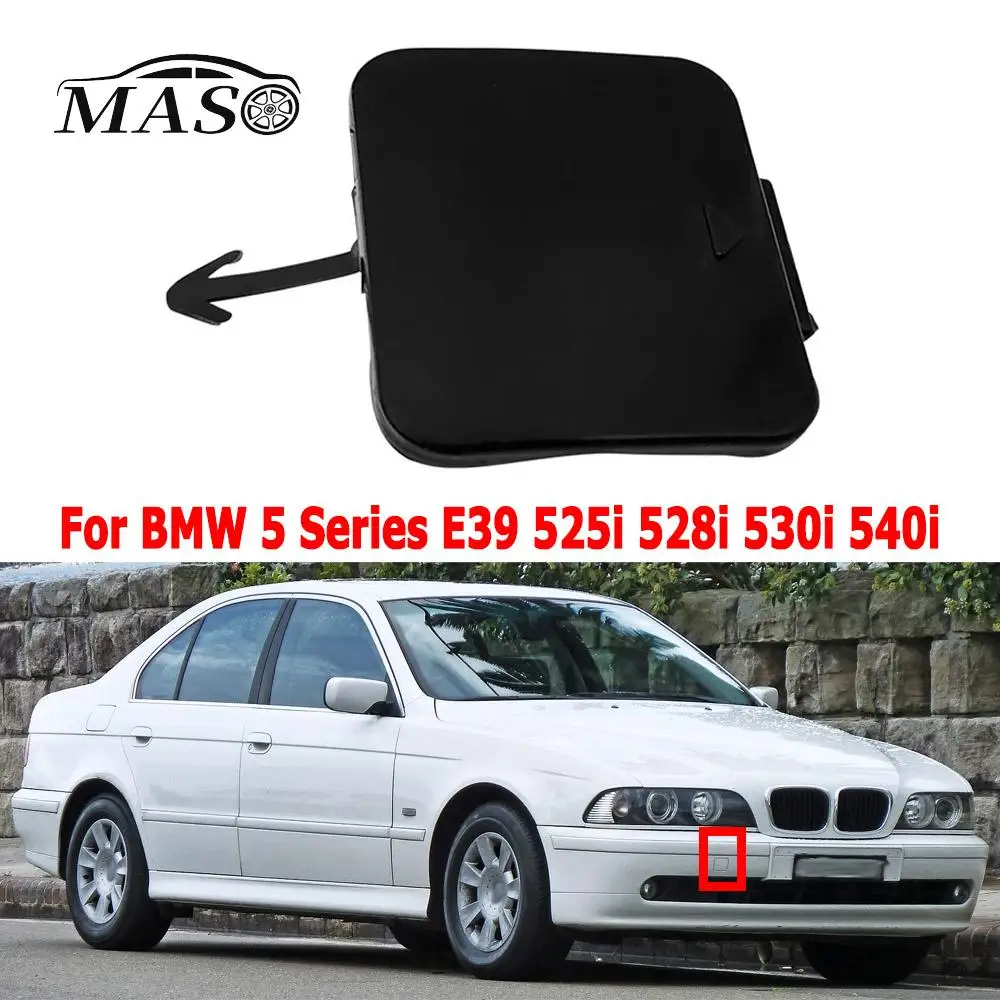 

ABS Front Bumper Tow Hook Eye Cover Cap for BMW 5 Series E39 525i 528i 530i 540i 1997-2003 Unpainted 51118212527