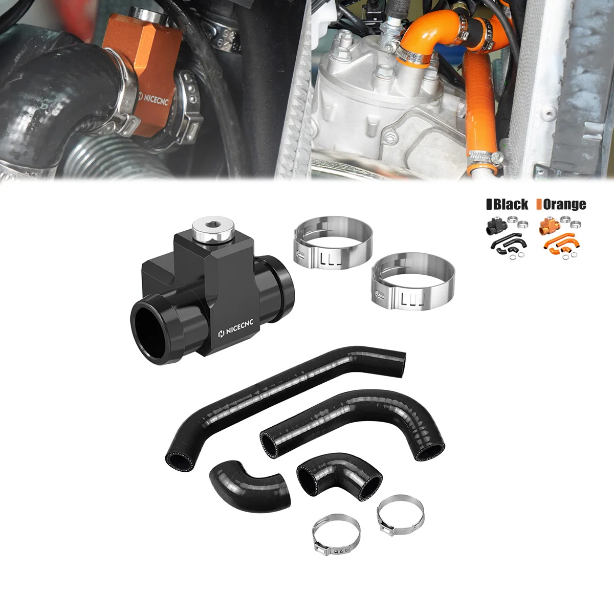 

For 2024 KTM EXC 300 250 XCW XC SX Husqvarna TE 300 GasGas EC 300 Motorcycle Radiator Hose Clamp Temperature Sensor Adapter Kit