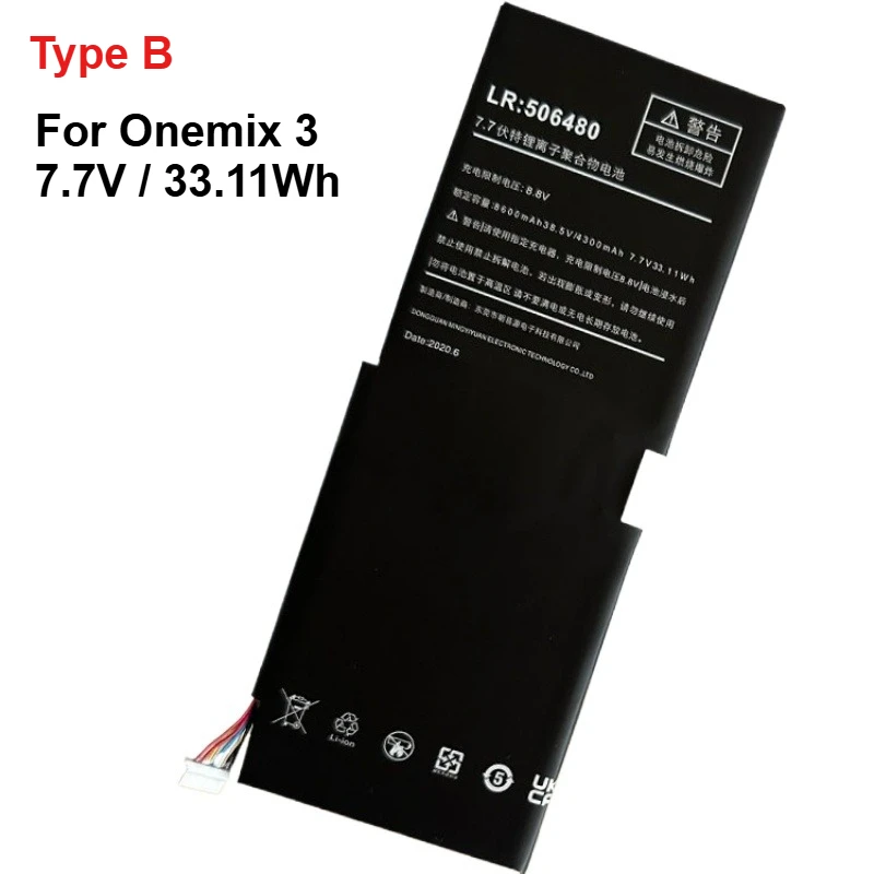 Nuevo 506480 Notebook Laptop Tablet PC batería para One-Netbook OneMix 3 3S 3Pro OneMix3 OneMix3 Pro OneMix3S batería 8,8 V