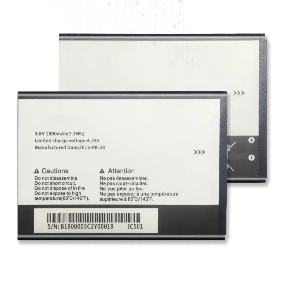 TLi019B2 1900mAh Battery For Alcatel One Touch POP C7 OT-7041 7041D Dual CAB1900003C2 Mobile Phone Batteries