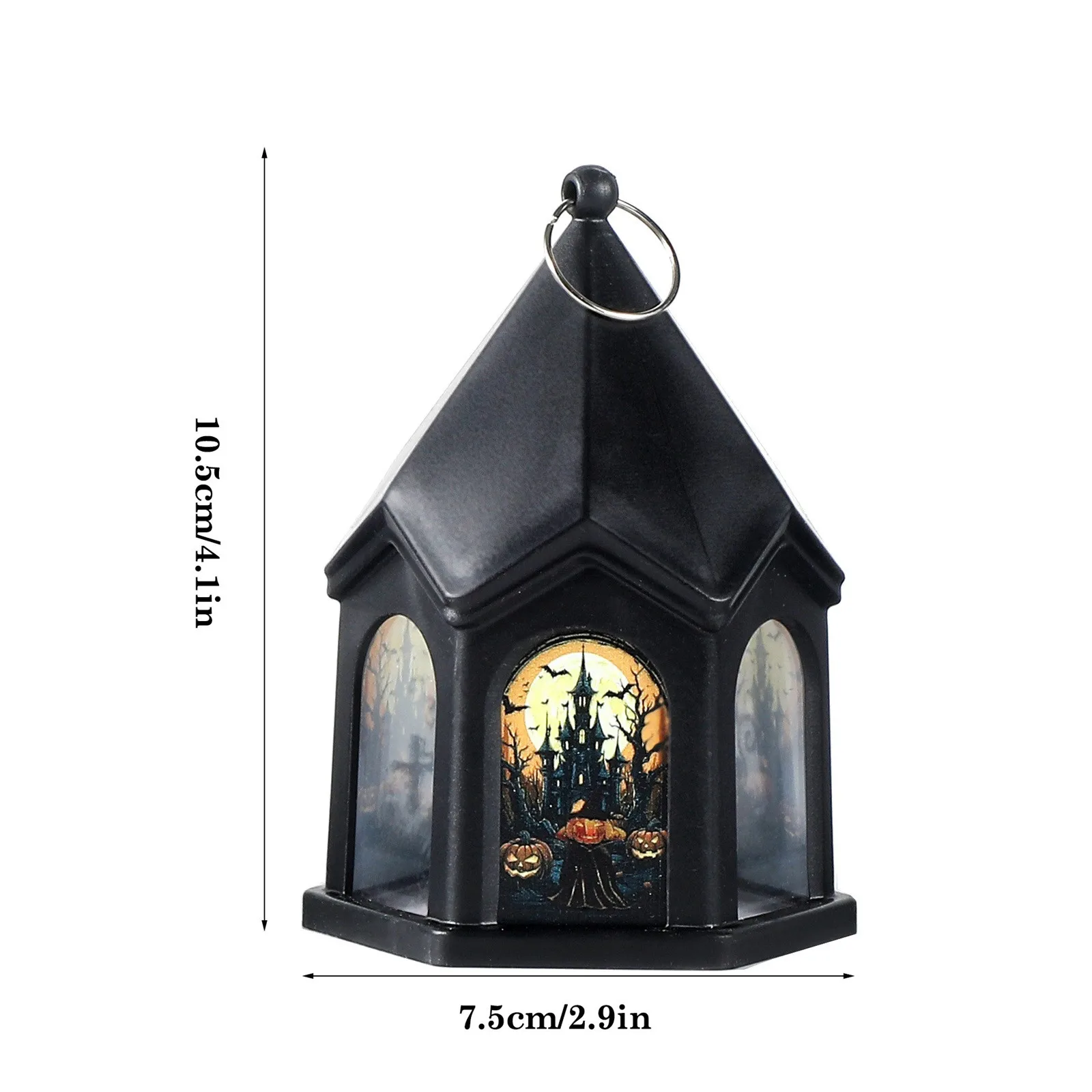 هالوين القلعة نمط اليقطين فانوس باليد هالوين فانوس معلق الحلي مسكون القلعة نمط قلادة ديكور الدعائم