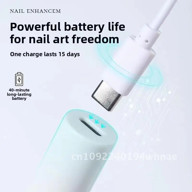 Przenośna ręczna lampa do zdobienia paznokci, ładowalna lampa punktowa, szybkoschnąca mini lampa UV do tipsów