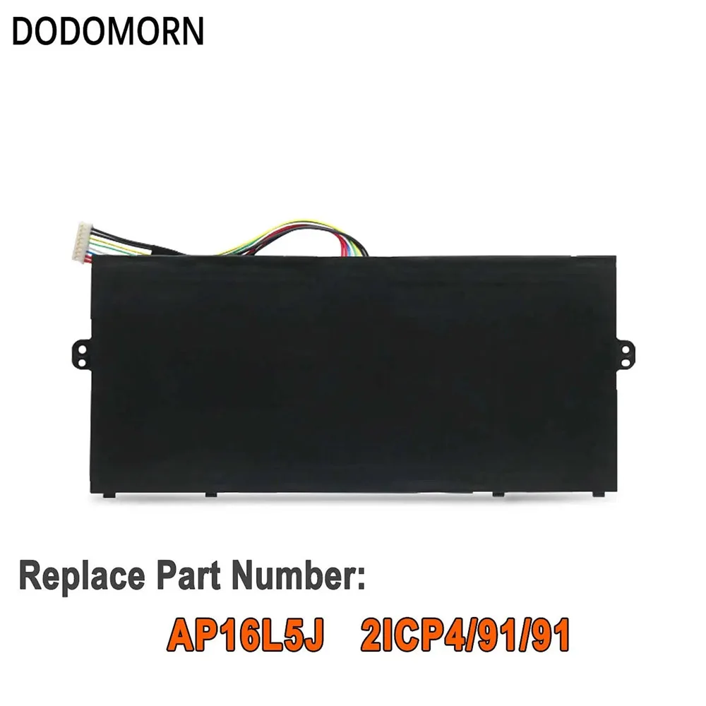 DODOMORN AP16L5J Laptop Battery For Acer Swift 5-52T SF514-52T-59YX for Aspire SF514 Spin 1 SP111-32N 2ICP4/91/91 7.7V 36Wh