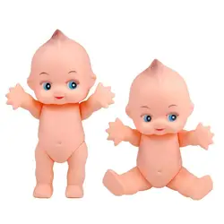 Silicone Doll Simple Design with Blue Eyes Fake Newborn Lovely Simulation Infant Child Play House Educational Toy