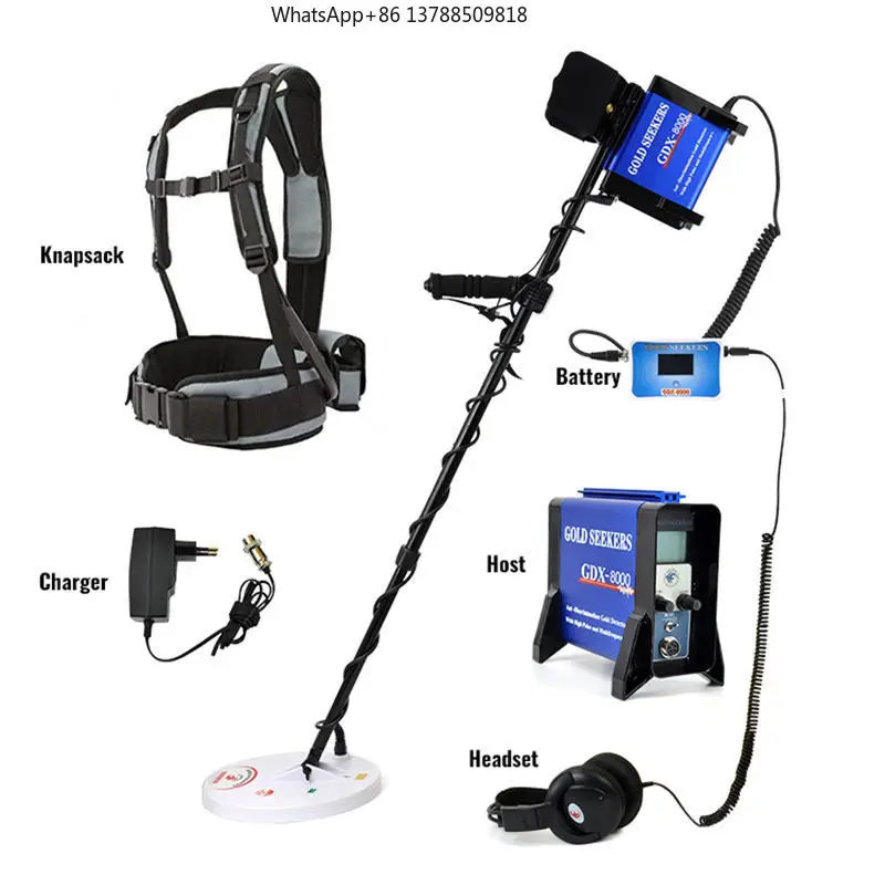 

HEDAO GDX8000 High Sensitivity 10 Inches U.S. Coin Portable Handheld Metal Detector IP66 Rating 50W Power 25mm Search