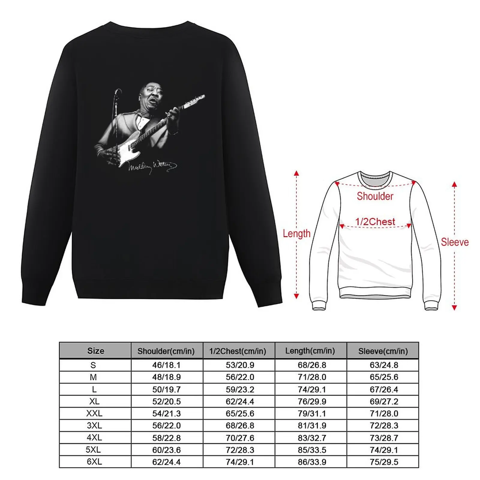 Muddy Waters رسم البلوز ملابس رجالي الرجال ارتداء ملابس رجالية معطف رجالي بلوزات رجالية