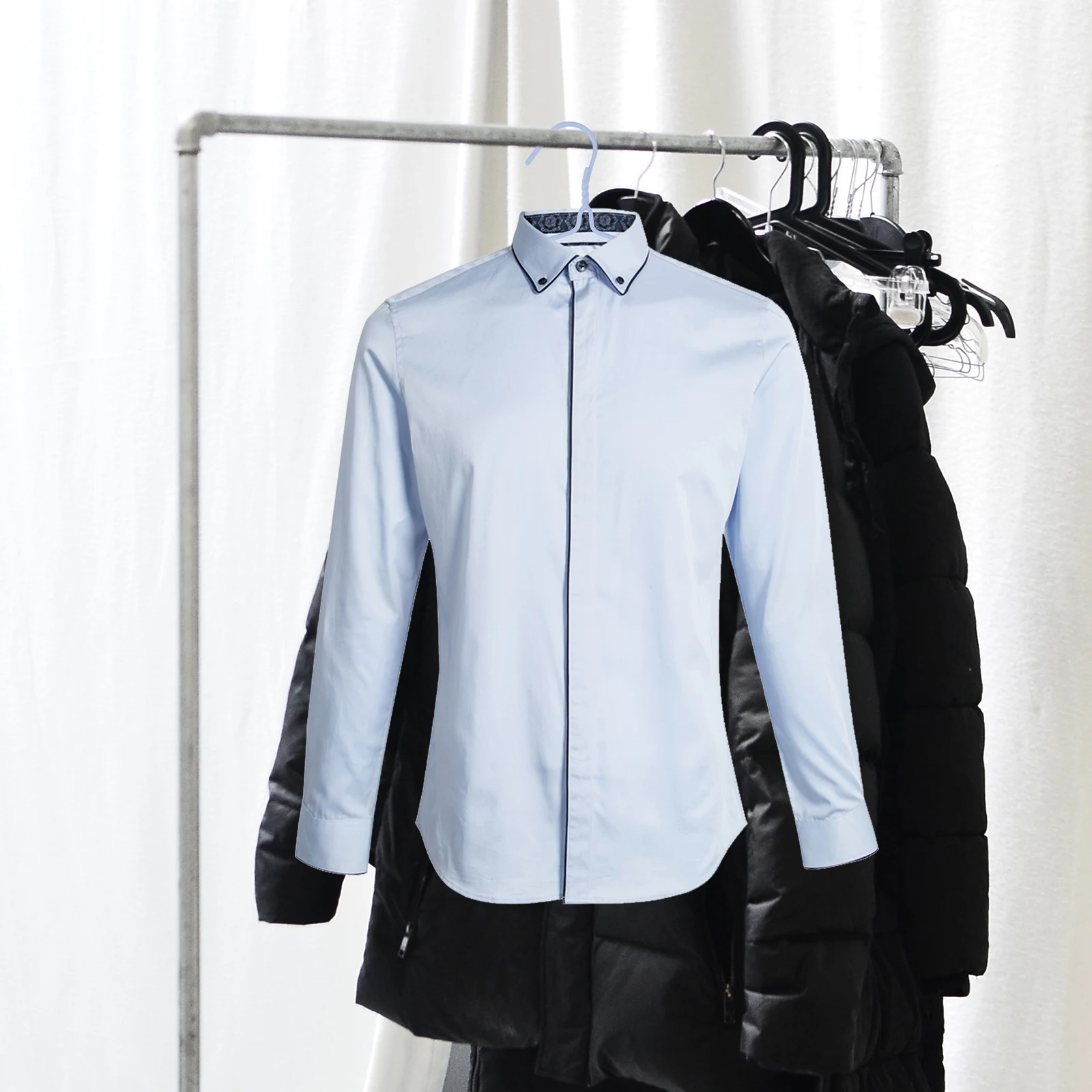

10pcs Clothes Thick Metal Core Adult Drying Rack Sturdy Adult Hanger Smooth Surface Heavy Portable Hanger Duty