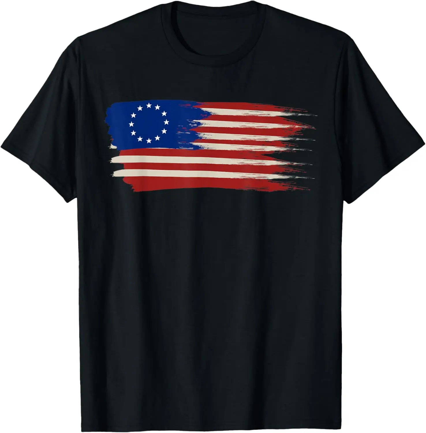 Betsy Ross Flag Tshirt 4th Of July American Flag 1776 Retro T-Shirt