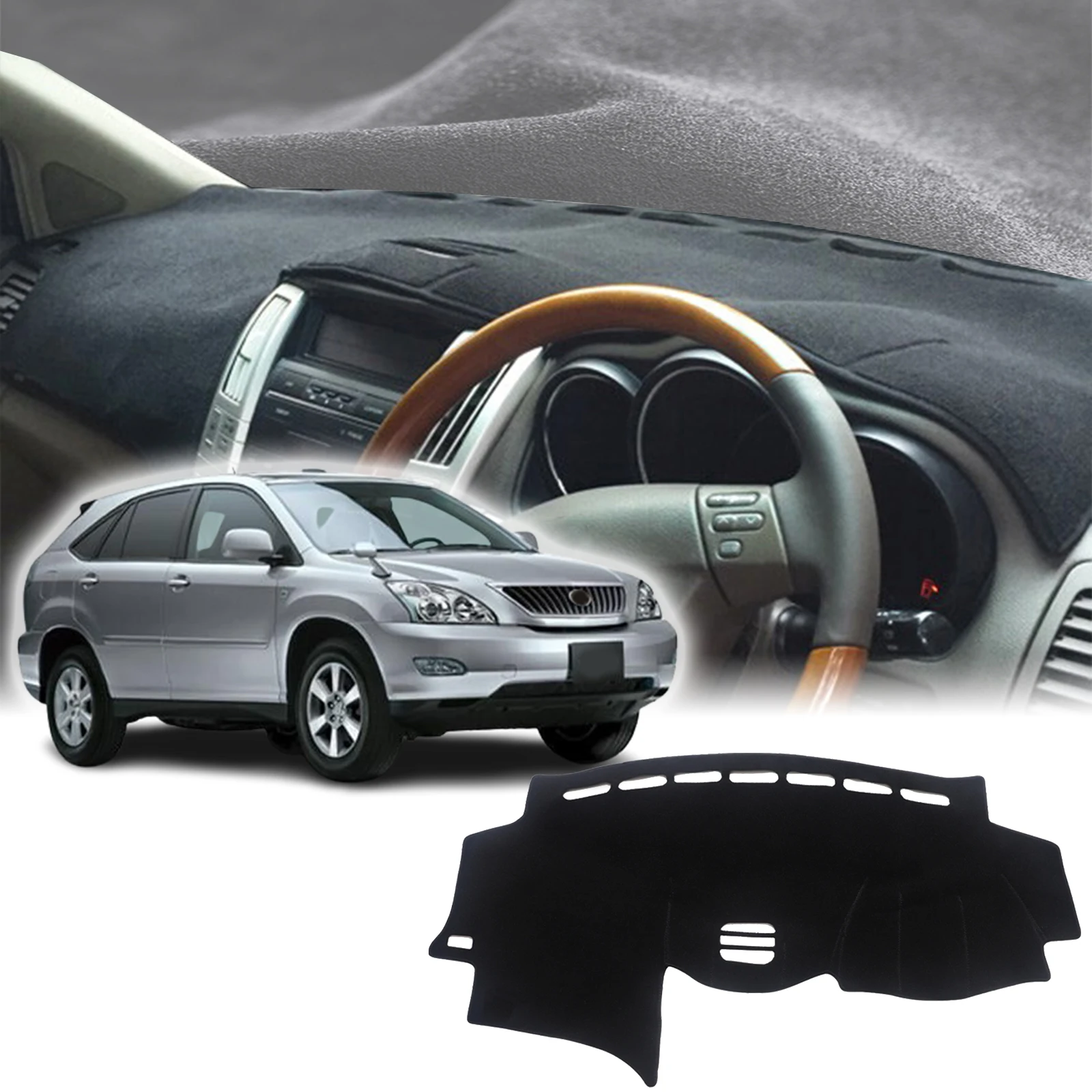 

fit for Toyota Harrier 2004 2005 2006-2013 XU30 Dashmat DashMat Sunshade Dashboard Cover Pad Protective Carpet Car Accessories