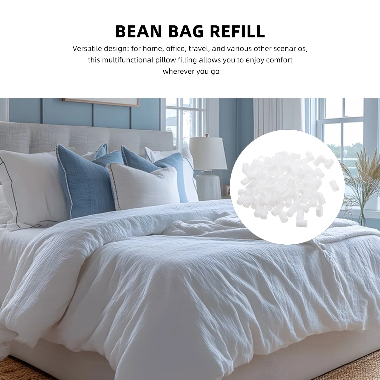 500 جرام أنابيب البولي ايثيلين وسادة حشو لدعم الرقبة المنزل مكتب السفر الصغيرة فيوز الخرز عدة ذوبان الخرز الحرفية مجموعة