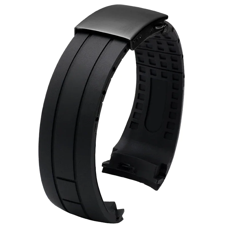 22mm 23mm Rubber Strap Diving Waterproof Silicone Watchband Men  Bracelet Watch Band for Citizen Mido Tissot Seastar T120.407