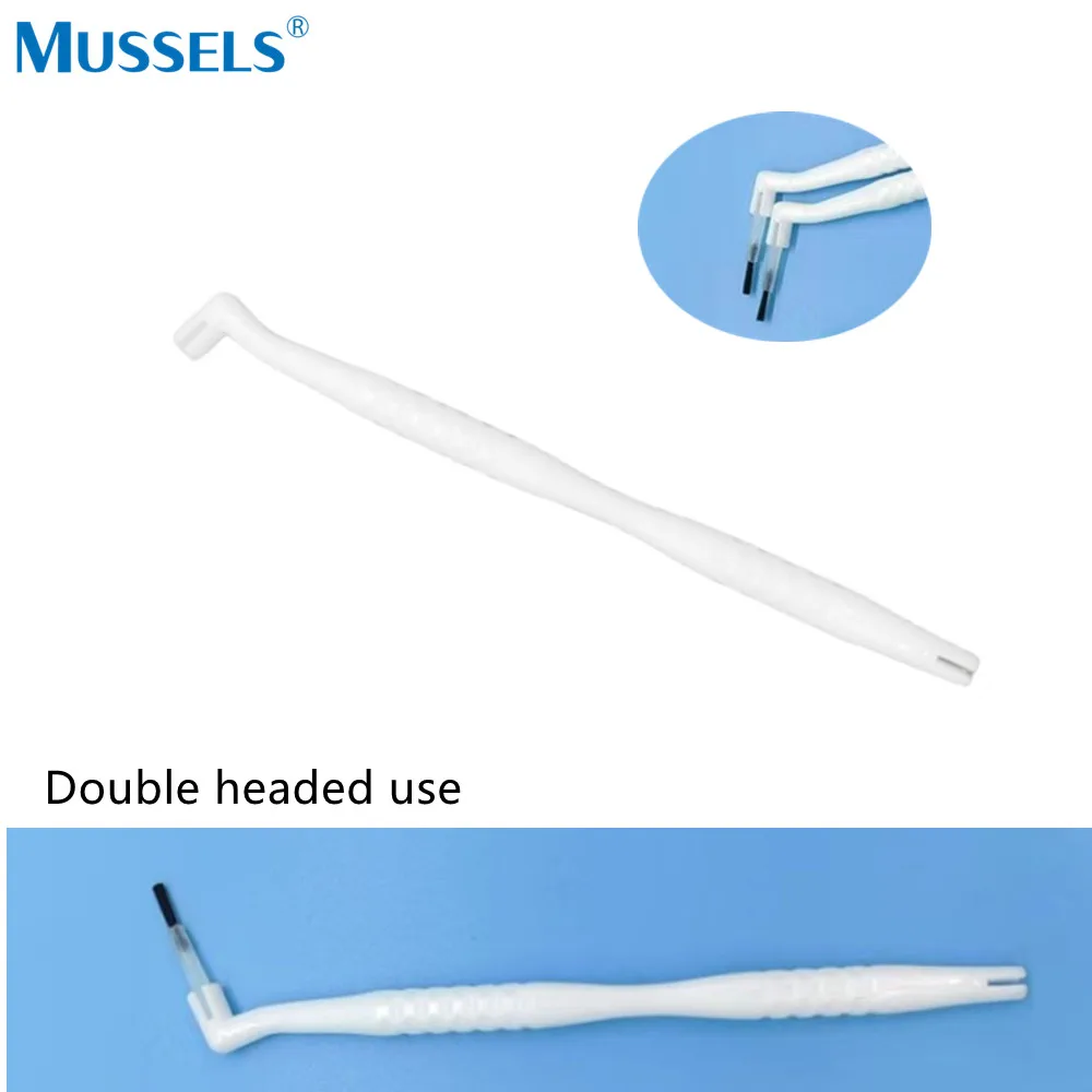 Disposable Brush Tips Composite Dental Micro Applicator Handle For Teeth Bonding Etching Varnish Adhesive Dentist Clinic Tools