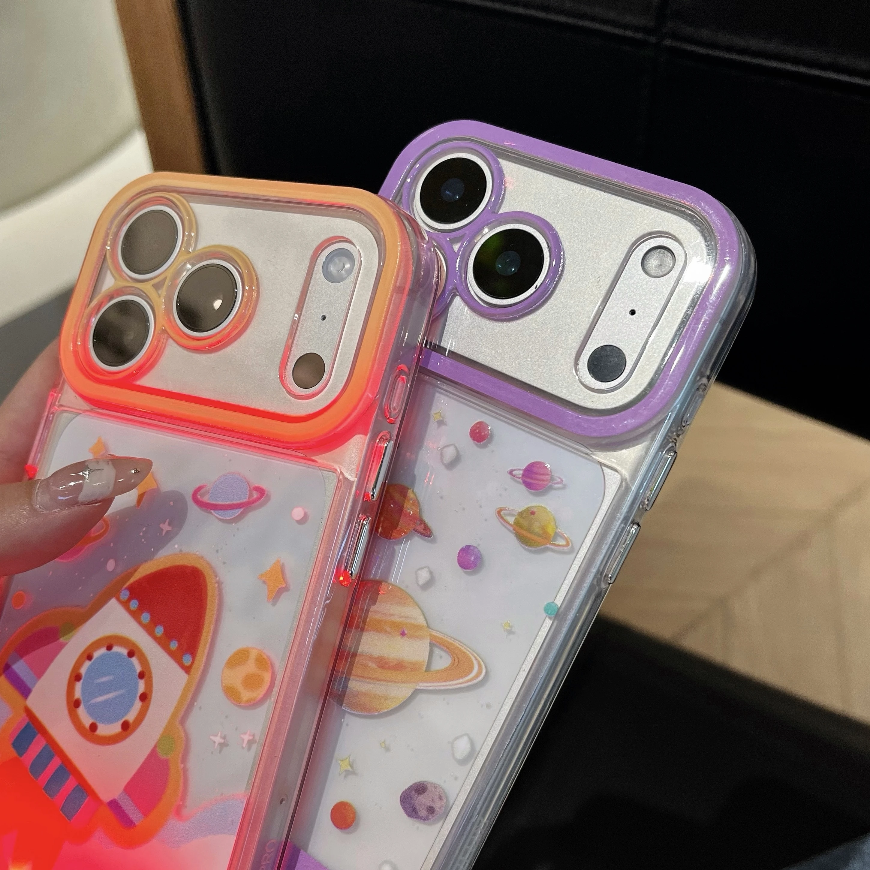 เคสโทรศัพท์ลายจรวดเรืองแสง สำห - Led Flash Case บทวิจารณ์และราคา