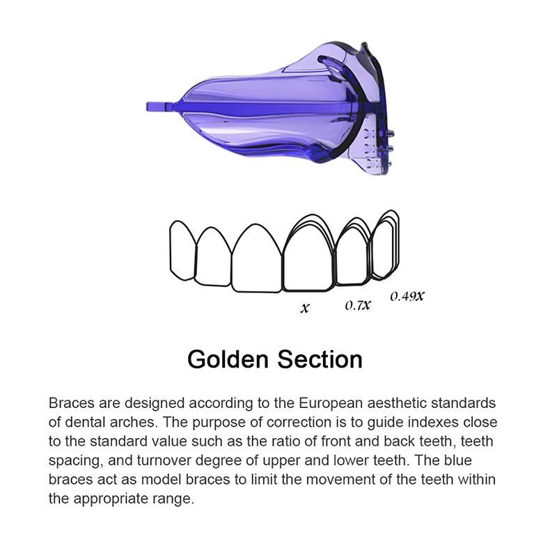 KOHEEL D Plus N Teeth Straightener for Crooked Teeth, Adjustable Teeth Straightening Aligner Orthodontic Retainers 3 Stages