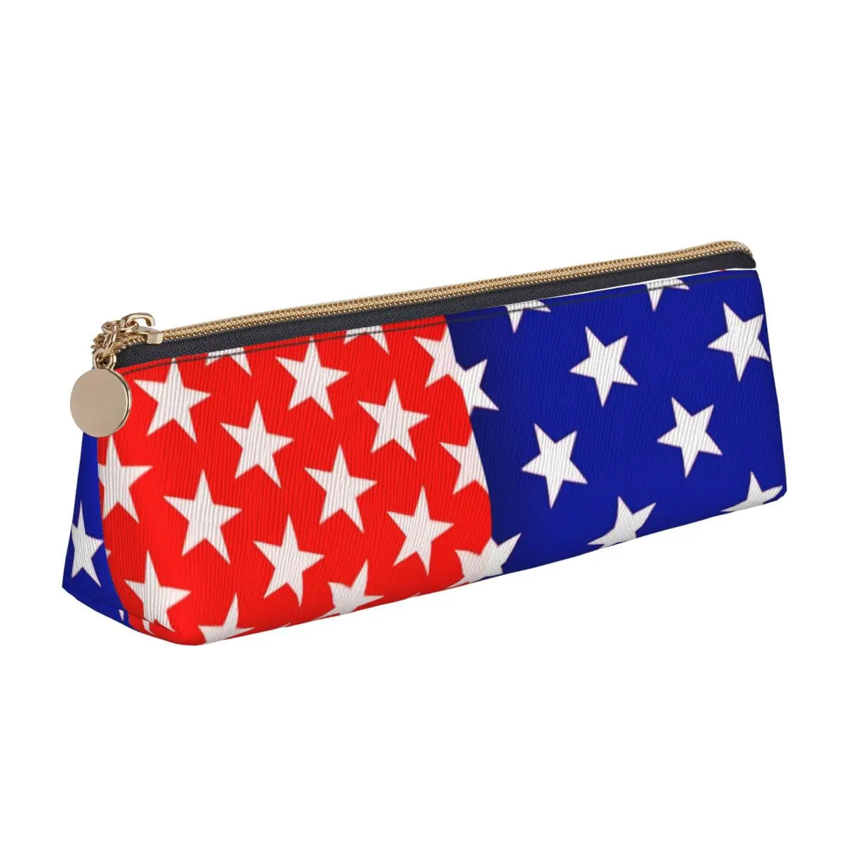 Two Tone Pencil Case Red and Blue Star School Pencil Cases Zipper Boy Girl Kawaii Portable Pencil Pouch School Supplies