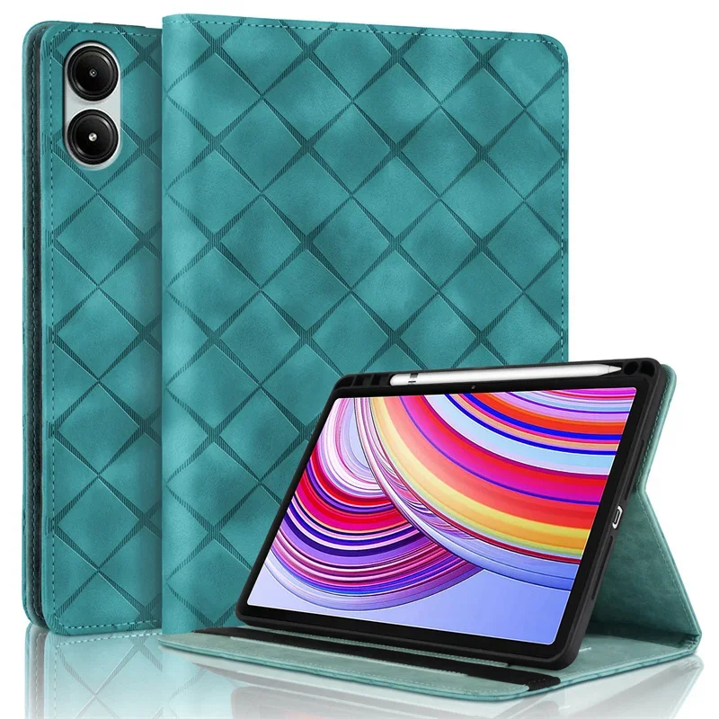 Funda For Xiaomi Redmi Pad Pro Case 12.1'' PU Leather Wallet Filp Stand Cover with Pen Holder Case For Poco Pad case cover coque