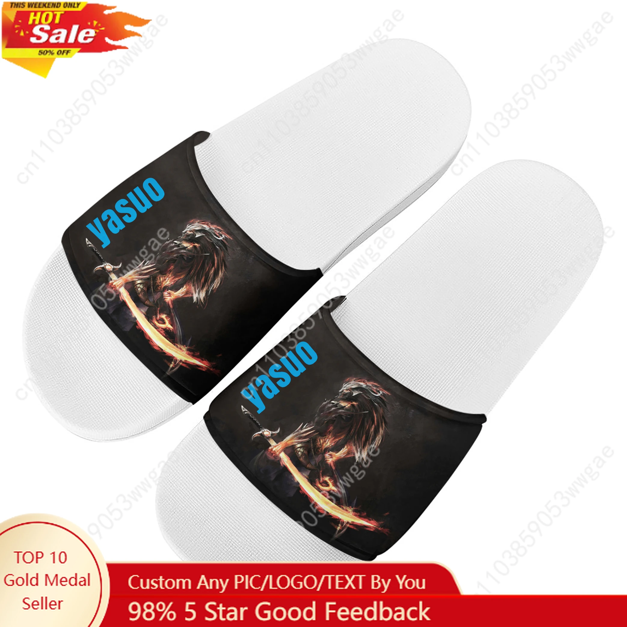 

Yasuo Sandals Home Slippers Water Shoes Mens Womens Teenagers Sandal Bathroom Beach Pool Comfortable Custom Made Summer Slippers