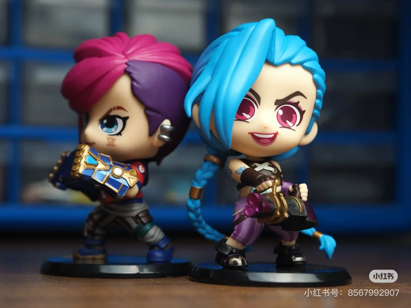 Cosbaby Arcane:League of Legends Anime Figure mini Jinx Vi Action Figures 10cm LOL S14 Decoration display