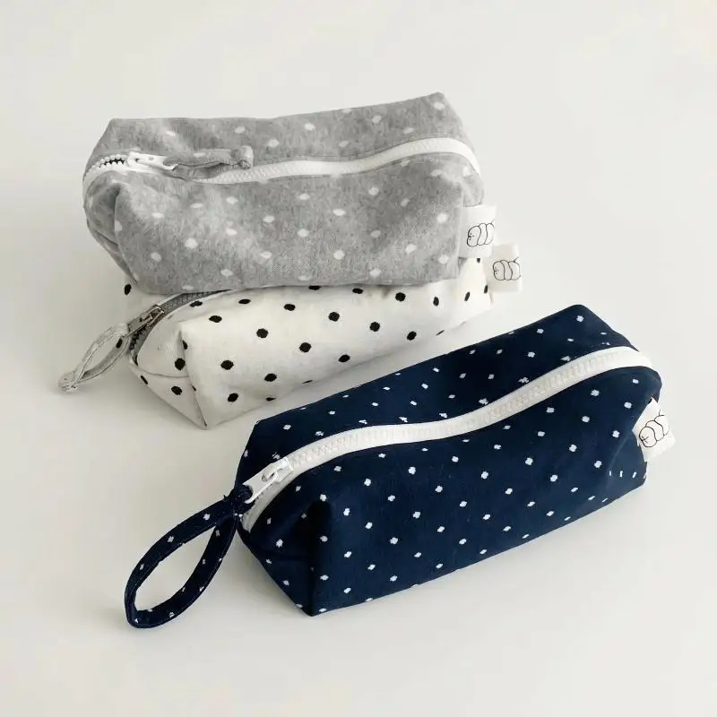 Multi Function Floral Grey Large Capacity Pencil Pouch Lace Trim School Office Stationery Supplies