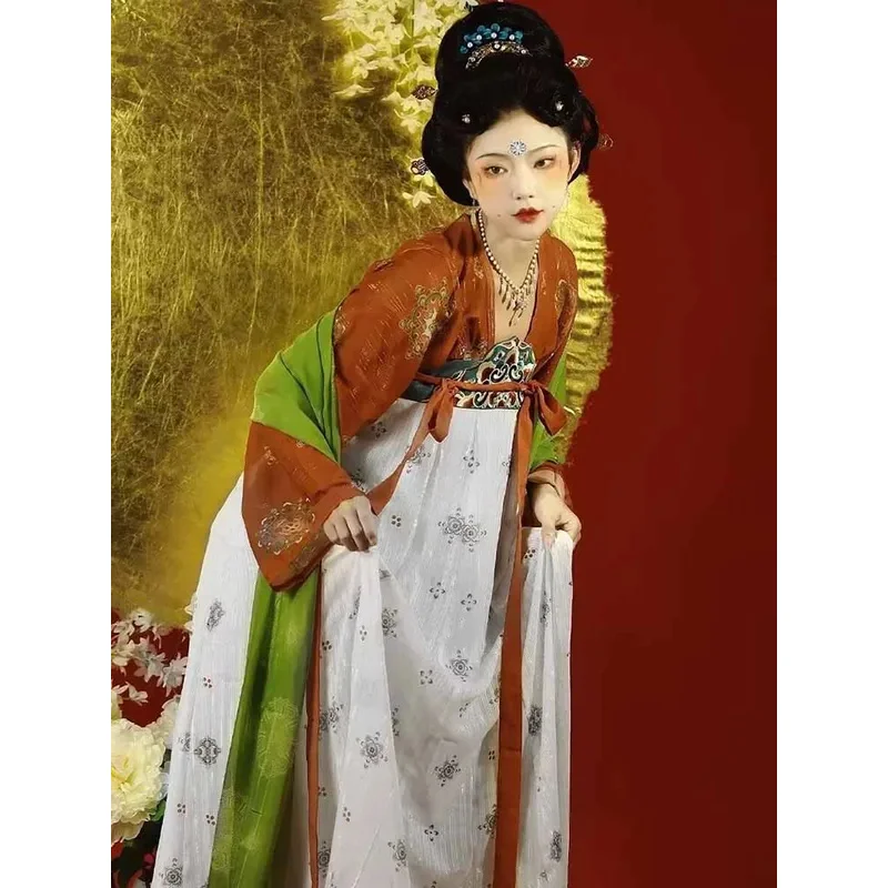 Large Size 4XL Chinese Hanfu Dress Women Cosplay Costume Tang Dynasty Ancient Traditional Hanfu Dress For Women Weight 120kg