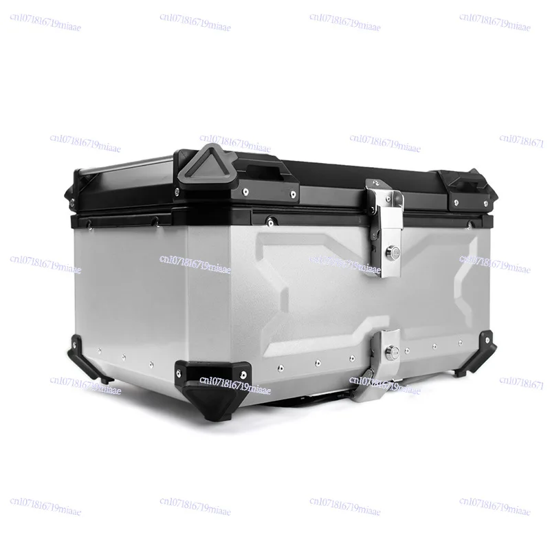 

Motorcycle trunk storage box Waterproof quick-release aluminum alloy tail box 28L - 100L multi-specification plus backrest