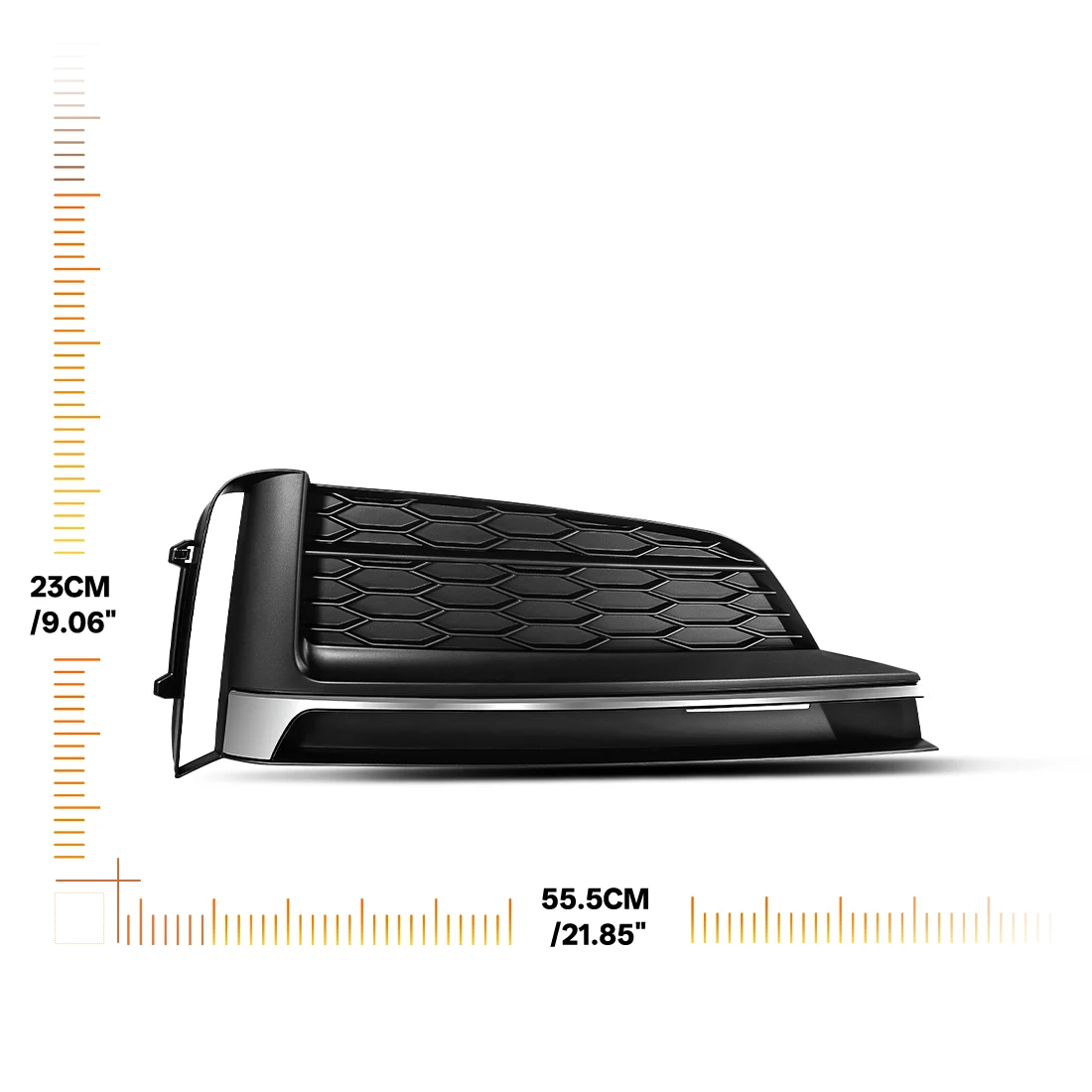 Paraurti anteriore Fendinebbia Griglia Per Audi A5 Sport S5 S-line 2017 2018 2019 Copertura Della Luce di Nebbia A Nido D'ape Hex Grill 8W6807681 8W6807682