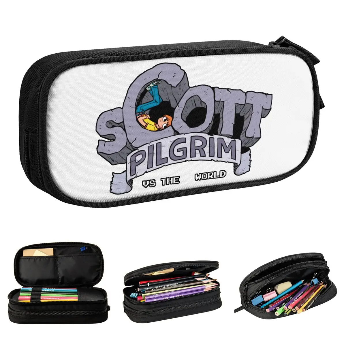 New Scott Pilgrim VS The World Pencil Case Pencil Box Pen Holder for Student Big Capacity Bag Students School Gifts Stationery