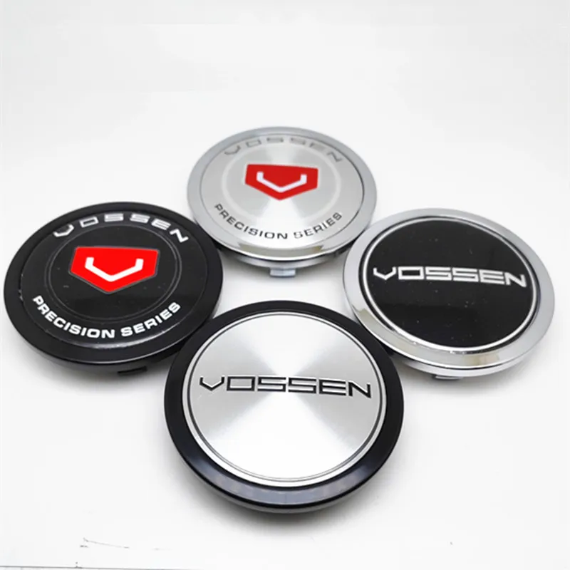 4pcs Vossen 76mm 60mm Wheel Center Hub Caps Auto Rims Dust Proof Center Hubcaps Emblem Cary Styling Replacement Cover