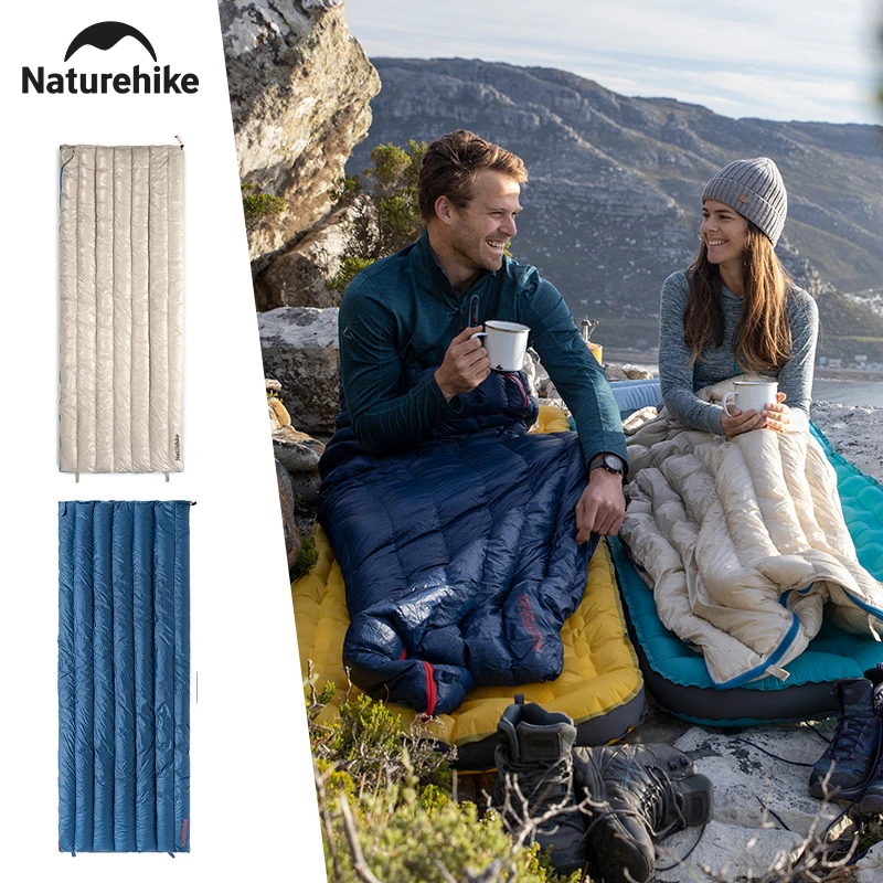 Naturehike CW280 CWM400 Спальный мешок Сверхлегкий спальный мешок на утином пуху Весенние дорожные спальные мешки Пеший туризм Спальный мешок для кемпинга