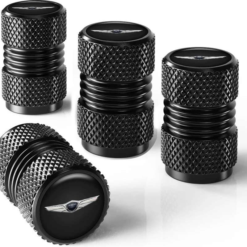 سبائك الألومنيوم سيارة عجلة الإطارات غطاء صمام غطاء وقائي اكسسوارات ل Genesis Essentia GV80 Neolun G70 G90 GV90 GV60 X G80 GV70