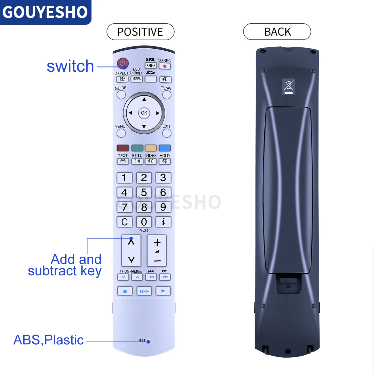 N2QAYB000027 For Panasonic IDTV TV Remote control TX-26LXD500 TH-50PV500 TH-32PV500 TH-32PV50