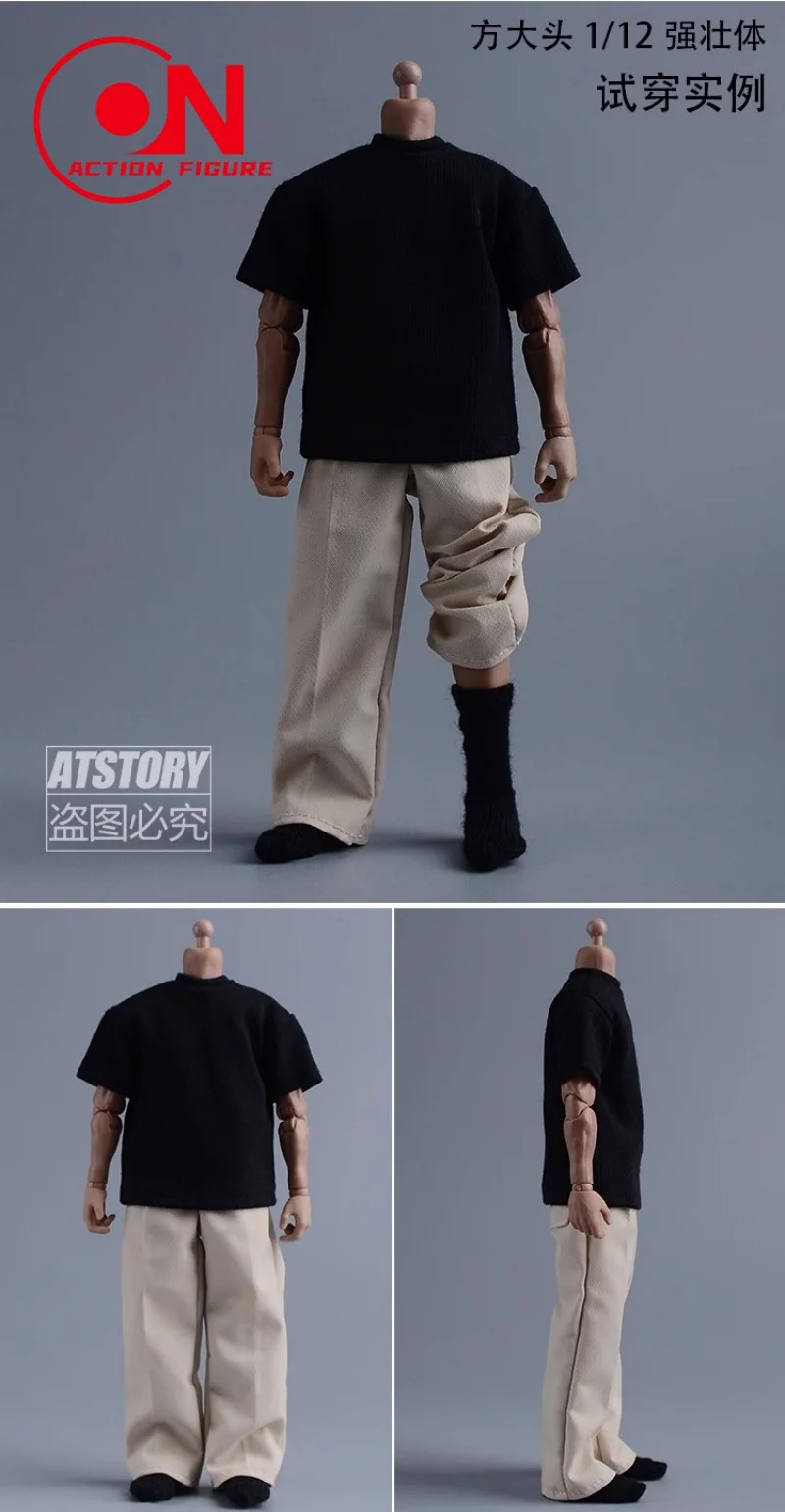ATStory 1/12 1/9 Bilancia Addensare Calzini di Colore Solido Modello Vestiti Accessori Misura 6 pollici Maschio ADAM Romankey USM003 Action Figure
