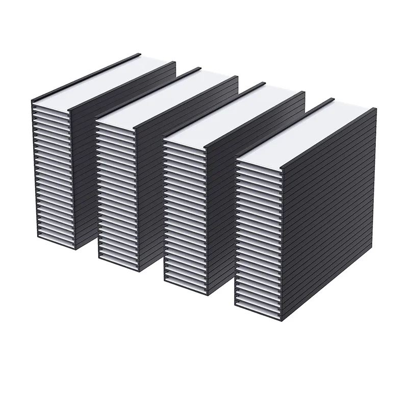 

Y31A 100 Pack Magnetic Label Holder C Channel Magnetic Labels, Magnetic Data Card Holder with Clear Plastic Protector