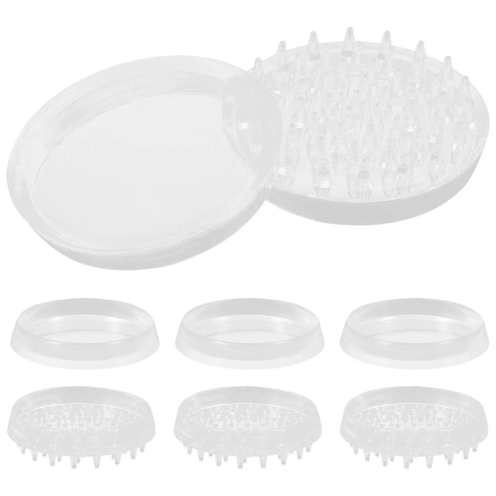 

8 шт., мебельные накладки, 25 мм, полые кольцевые фетровые насадки, 48 мм, круглые защитные накладки на ножки стула, нескользящие защитные накладки на пол для деревянной плитки